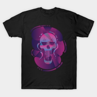 Coffee Cup Eyed Skull Neon T-Shirt